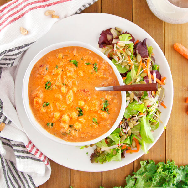 8-Spice Vegetable Soup with a Citrus Detox Salad