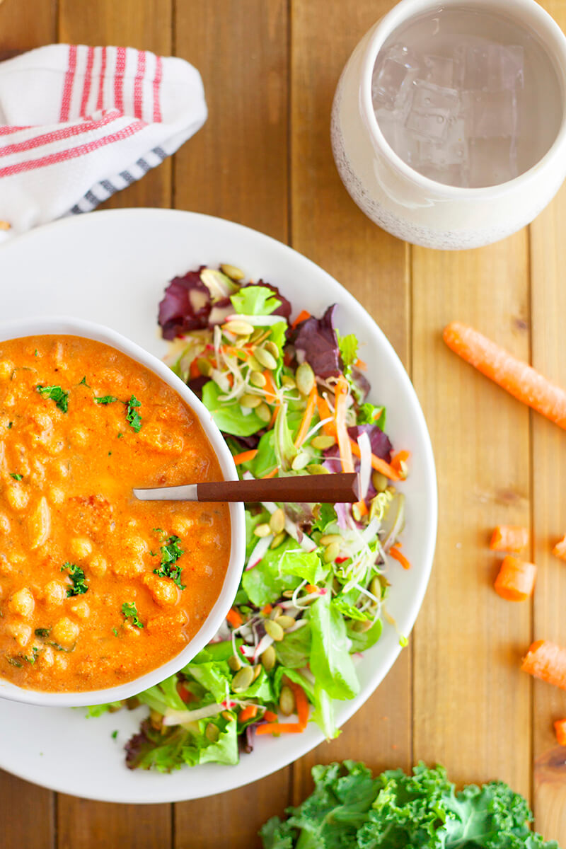 8-Spice Vegetable Soup with a Citrus Detox Salad