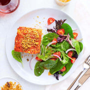 Baked Lasagna with Tomatoes, Basil & Creamy Mushrooms-square view