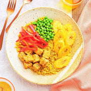 Spanish Rice with Mojo-Marinated Tempeh and Banana-square view