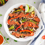 Fajita Bowl with Our Sprinly Lentil Walnut Crumble-square view