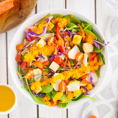 Japanese Carrot Ginger Salad with Tofu-square view