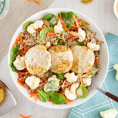 Mediterranean Oasis Bowl with Baked Falafel and Dill Tahini-square view